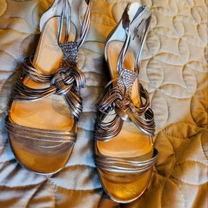 Leather gladiator sandals